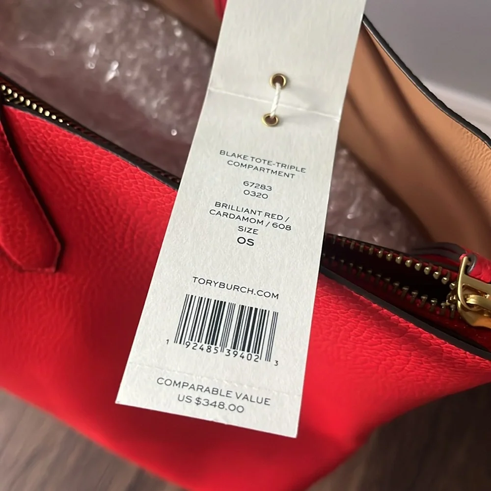 NWT Tory Burch Blake Tote Triple Compartment - Picture 3 of 9